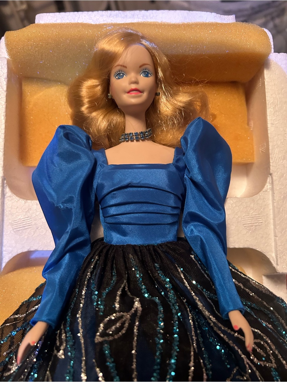 Blue Rhapsody 1986 Barbie Doll Porcelain Collection Mattel 1708 Vintage 1986